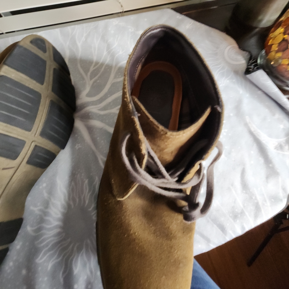 Men's Dunham Brown Leather Suede Chukka Boots Size 11.5‎ - Picture 4 of 14